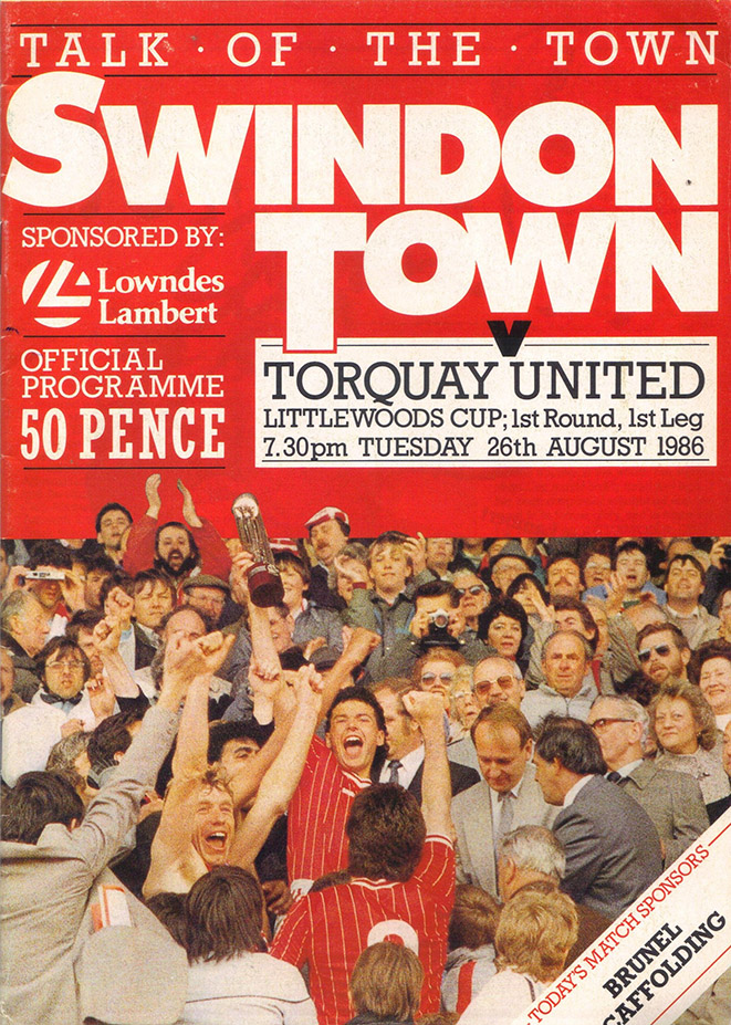 <b>Tuesday, August 26, 1986</b><br />vs. Torquay United (Home)